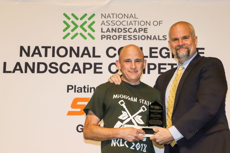 The National Association Of Landscape Professionals Names Marcus Duck The Outstanding Educator Of The Year Department Of Horticulture