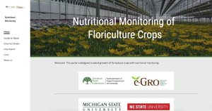 e-GRO launches Nutritional Monitoring of Floriculture Crops website
