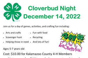 Cloverbud Fun Night December 2022