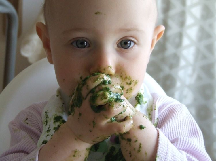 Toddlers’ abilities to feed themselves develop quickly. Photo credit: Pixabay.