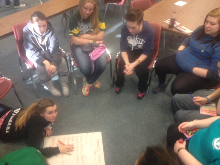 4-H youth engage in Open Space discussions with peers at 4-H Teen Leadership and Community Change Conference.