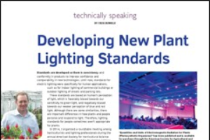 Developing new plant lighting standards