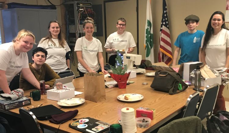 Alpena County 4-H Changemakers gather as a group.