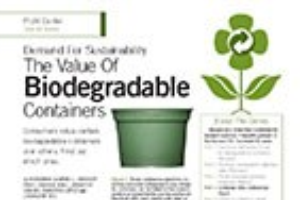 The value of biodegradable containers