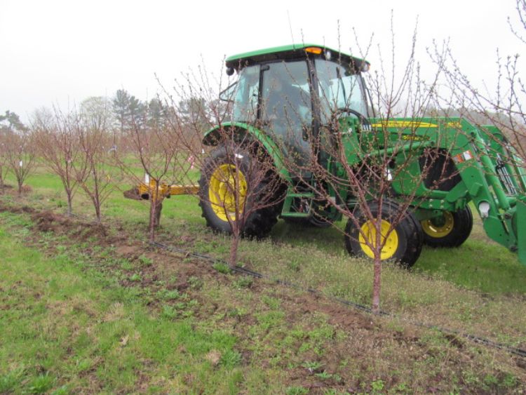 Root pruner used at the Northwest Michigan Horticulture Research Center in 2014.