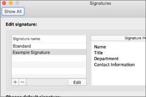Creating And Setting Signatures In Outlook For Mac Anr