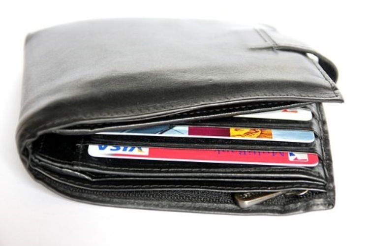 Credit cards in a wallet