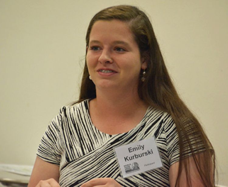 Emily Kurburski at the 2015 World Food Prize Michigan Youth Institute.