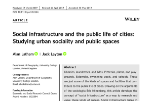 Social Infrastructure and Public Spaces