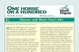 One Horse or a Hundred: Manure and Water Don't Mix (WO1020)