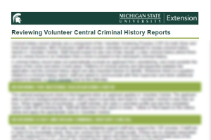 Reviewing Criminal History Reports