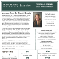 Cover of Tuscola County's 2023 Annual Report