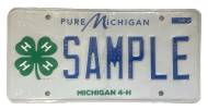 Michigan 4-H license plate now available to drivers