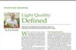 Light quality defined