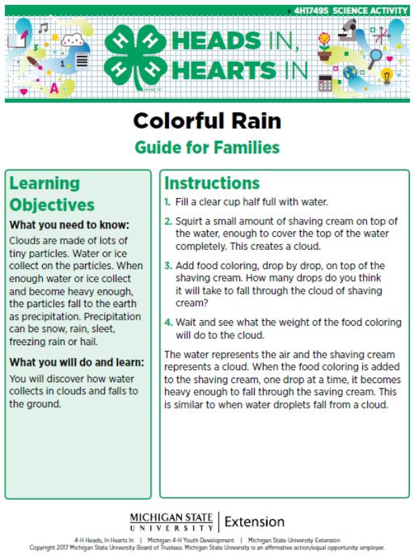 Colorful Rain cover page.