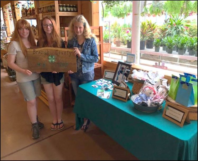 Branch County 4-H members with entrepreneurial projects