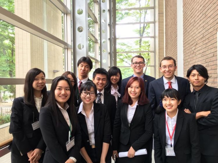 Joshua Knoll in Japan, where his life was changed at an International Student Summit on Agriculture, Food and the Environment.