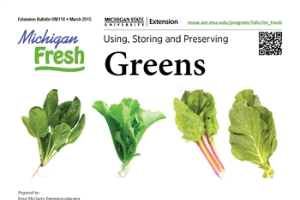 Michigan Fresh: Using, Storing, and Preserving Greens (HNI118)