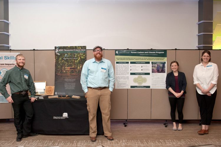 From left Alex Gust, Dan Brown, Lauren Lucas and Lauren Cooper present at the 2017 ANR Week Luncheon. 