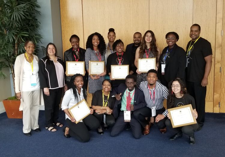 Pictured are some members of the MSU Chapter of Minorities in Agriculture, Natural Resources and Related Sciences who attended the MANRRS Conference in April 2019.