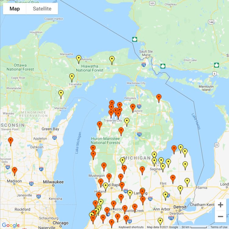 Michigan late blight forecast