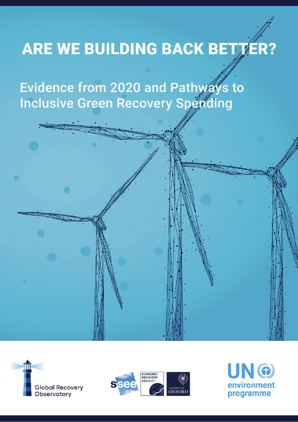 Three wind turbines on cover of report.