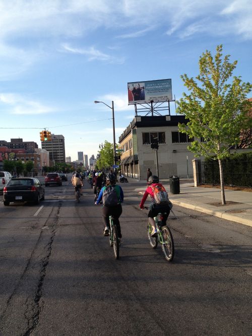 2013 Bike to Work Day in Detroit. Photo credit: A Healthier Michigan