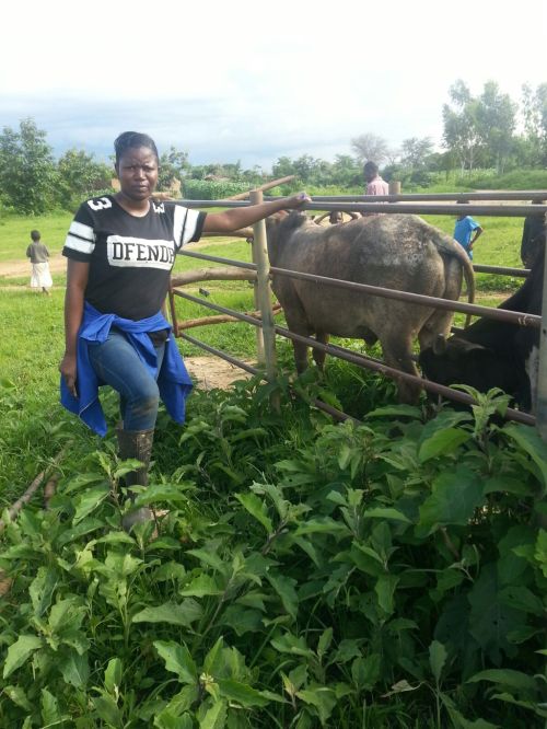 Elizabeth Chimera is studying livestock diseases in Malawi.