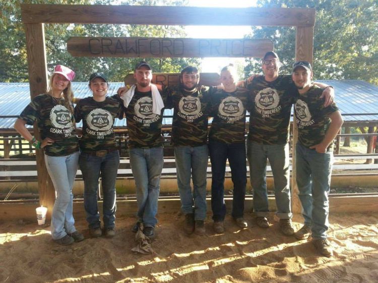 MSU Forestry Club at Ozark Timberfest