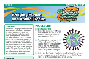 Bridging Human and Animal Health