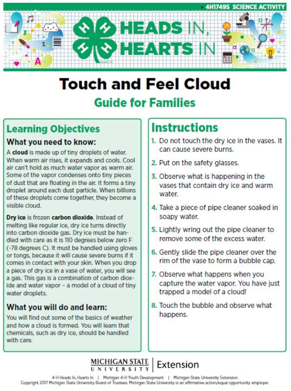 Touch and Feel Cloud cover page.