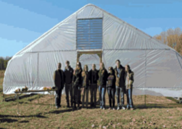 Students at Albion College Student Farm. Photo courtesy of David Lauffer.