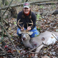 Woman with deer