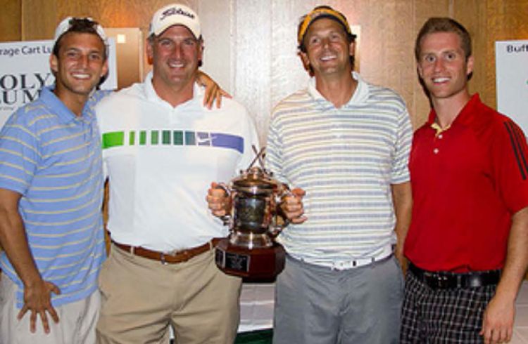 Photo of the team with the Lowest Score, Kramer Management – Matt Johnson, Pete Kramer, Dave Tycocki and Mike DeRose.