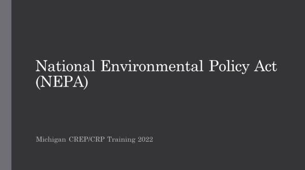 National Environmental Policy Act (NEPA) Conservation Reserve