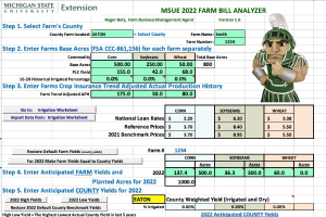 MSU Farm Bill Analyzer 2022