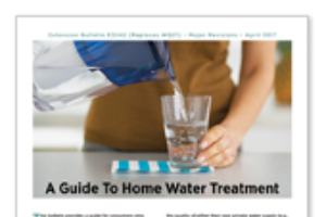 A Guide to Home Water Treatment bulletin (E3342)