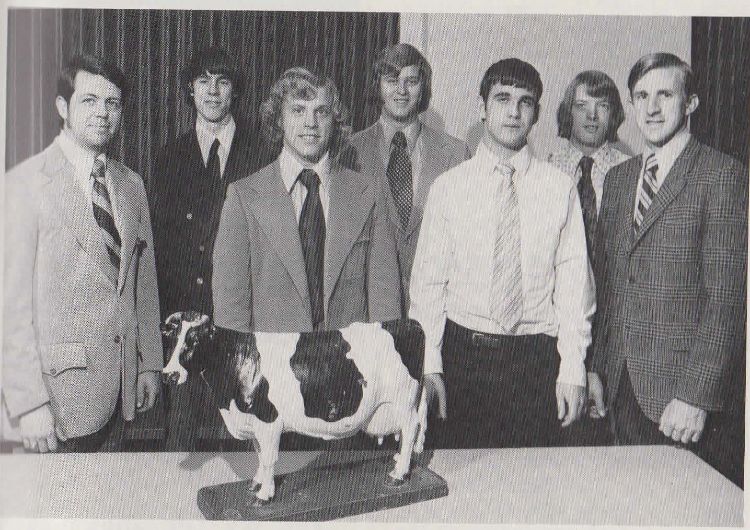 Members of MSU agriculture production team from 1973.
