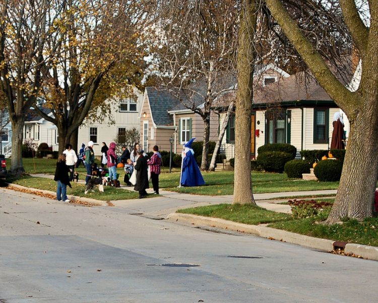 Witches and werewolves know the elements of great neighborhood form. Photo credit: Mary Louise Eklund