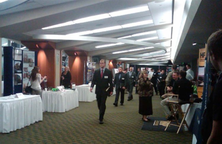 Photo of a Construction Management Career Fair.