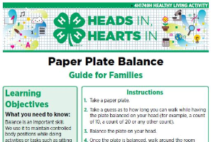 Heads In, Hearts In: Paper Plate Balance