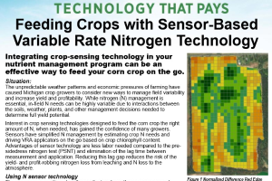 Focus on precision: Feeding crops with sensor-based variable rate nitrogen technology