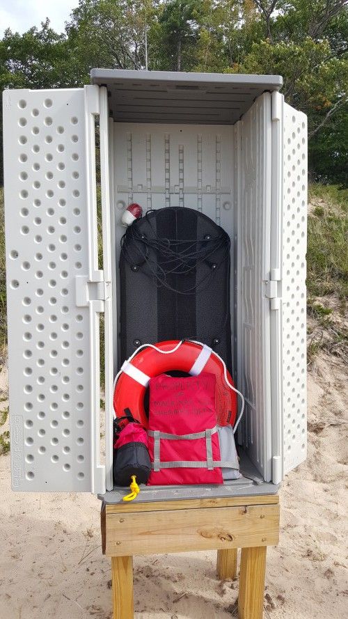 Water Rescue Station is shown at Northern Lake Michigan. Photo: Ron Kinnunen – Michigan Sea Grant