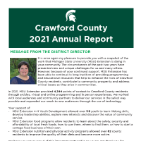 Crawford County Annual Report 2021 Cover