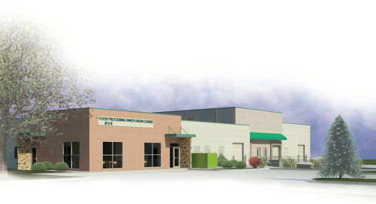 Rendering of the Food Processing and Innovation Center