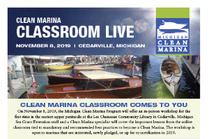 Michigan Clean Marina Program offers best management practices information to marinas