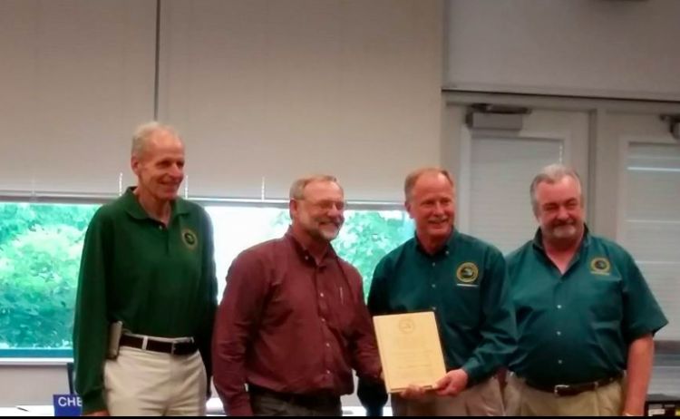 Charles Nelson receives Partner in Conservation Award from the DNR
