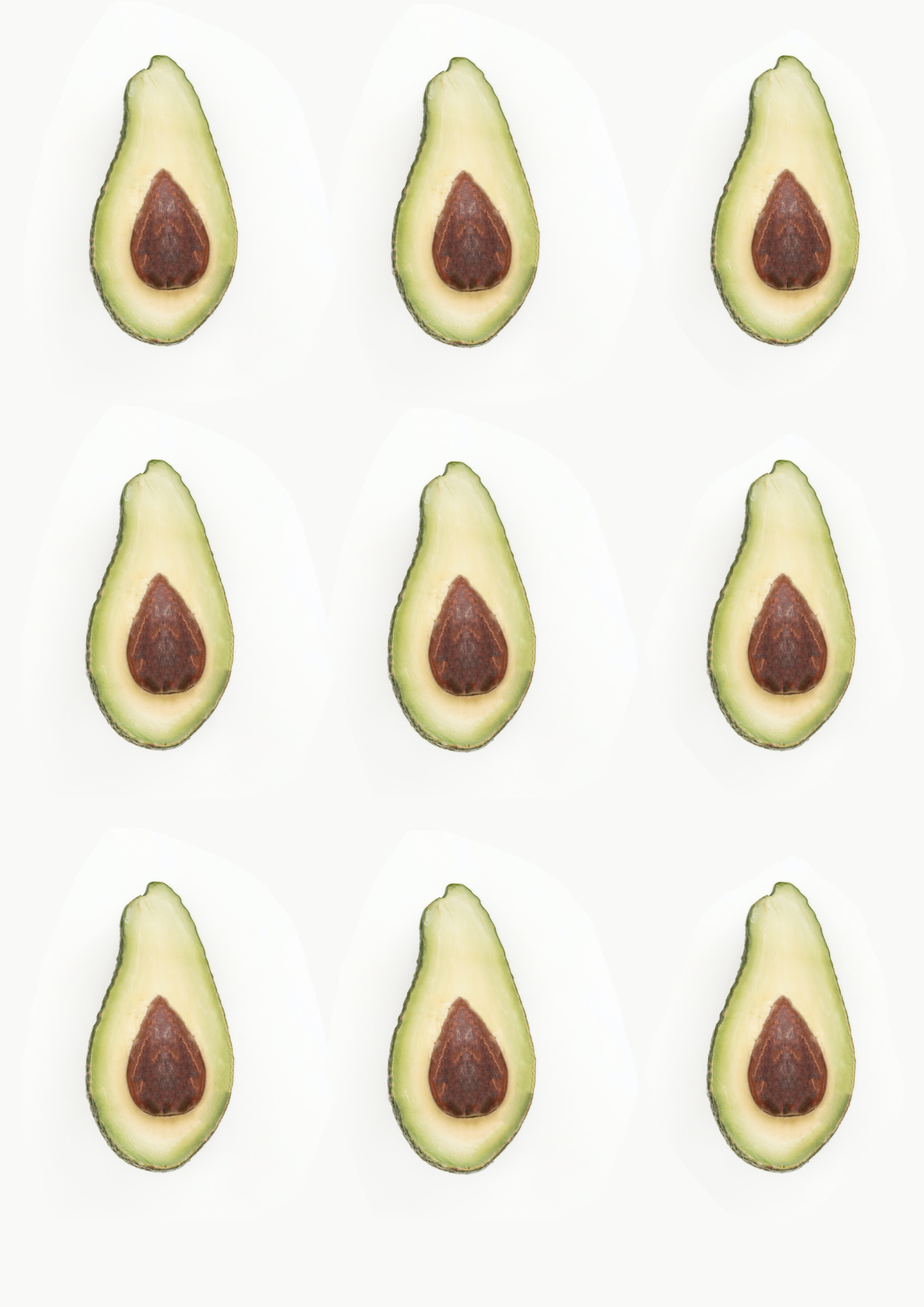 Avocados on a background.