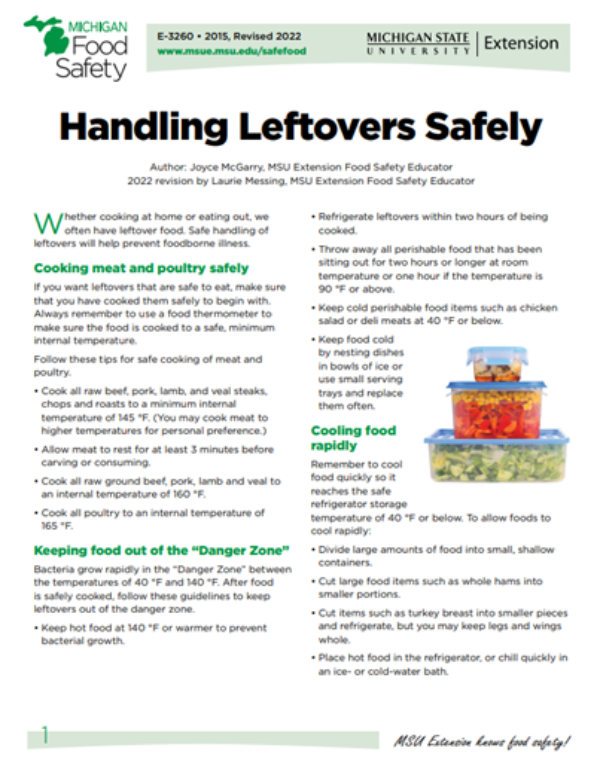 Take or Toss: Food Storage Safety Tips