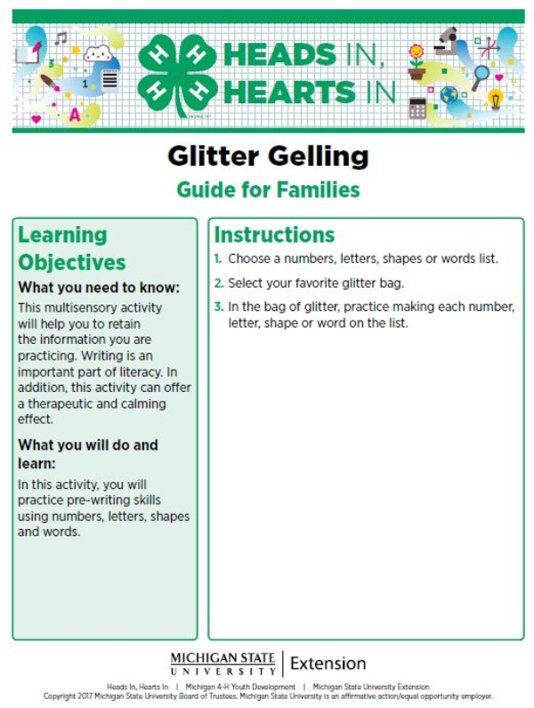 Glitter Gelling cover page.